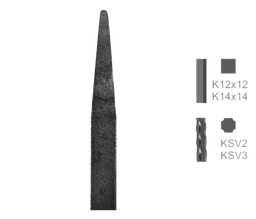 Tyč s kovanou špicí typu K5