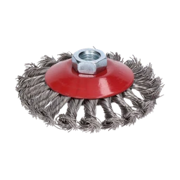 Kartáč miskový vrkočový ø 100 mm x M14 NEREZ