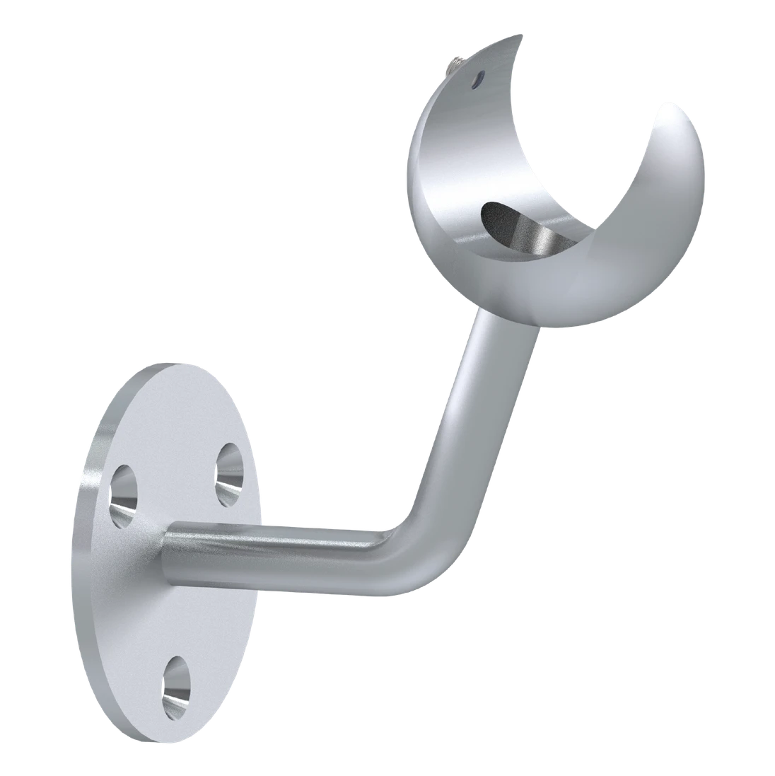 Držiak LED madla na stenu, brúsená nerez AISI 304