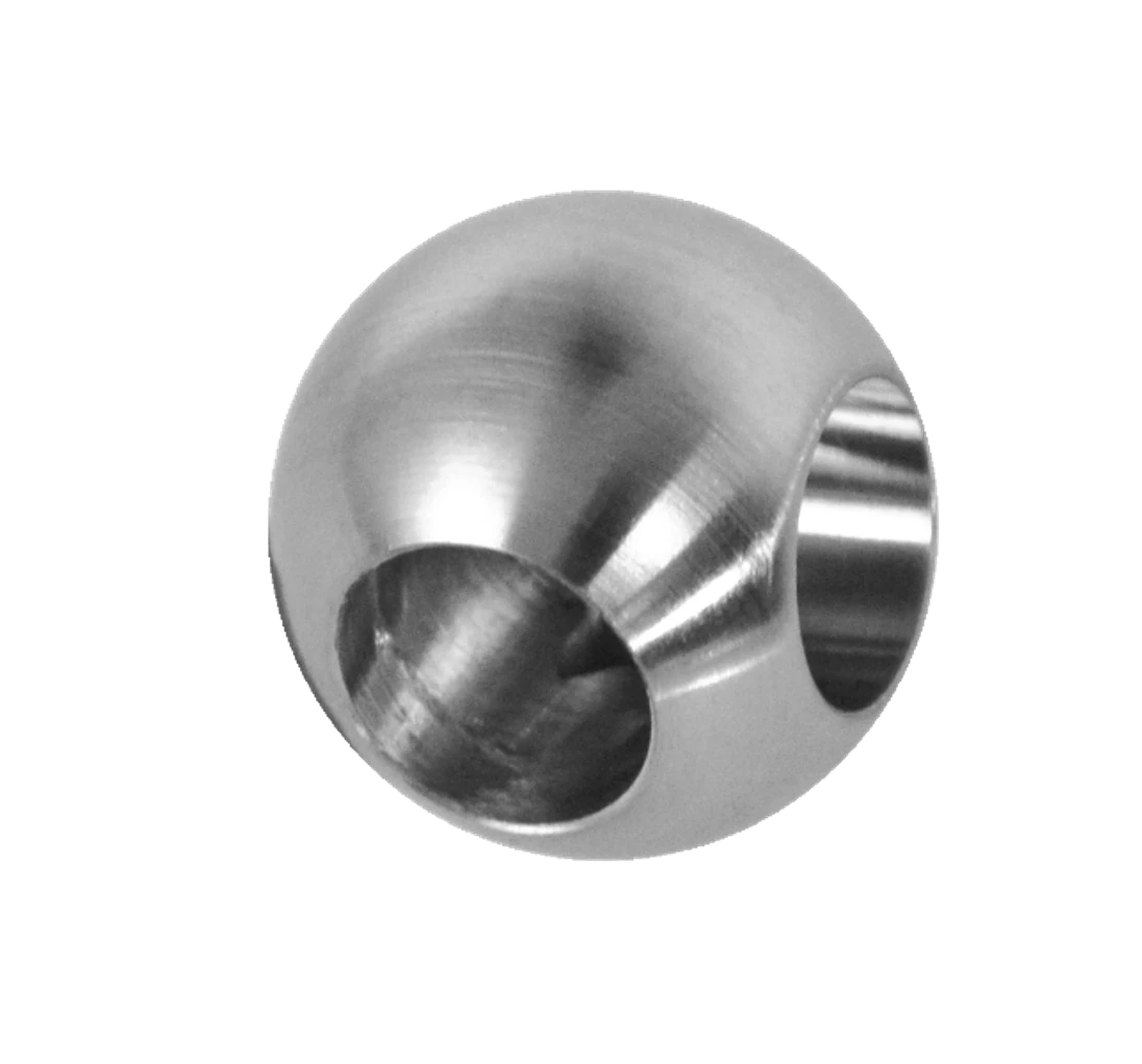 Guľa rohová ø 25 mm na trubku ø 12 mm, brúsená AISI 304