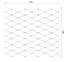 Lanková sieť, 1 x 5 m, oko 60 x 104 mm, ø 1,5 mm, AISI 316