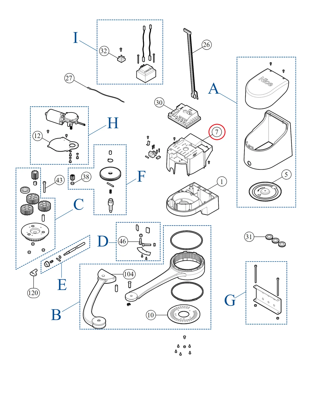 PPD2217R03.4540 vnitřní kryt pro HOPP