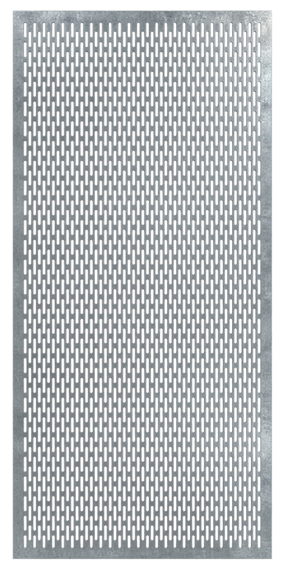 Děrovaný plech Zn t = 1.5 mm, díra 30 x 5 mm, rozteč 5 mm