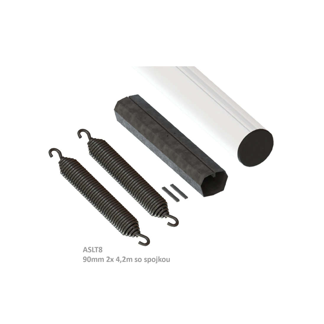 AL rameno bílé L-8m (2x4.2m rameno se spojkou), 90mm pro závoru ALT624