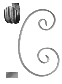 Céčko 300 x 180 mm, 12 x 6 mm