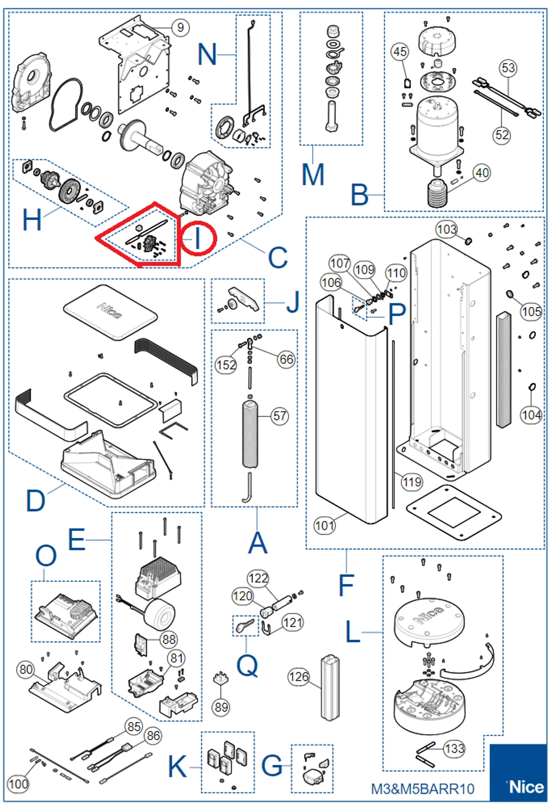SPAMG087A00A Odblokovací kit pro MBAR
