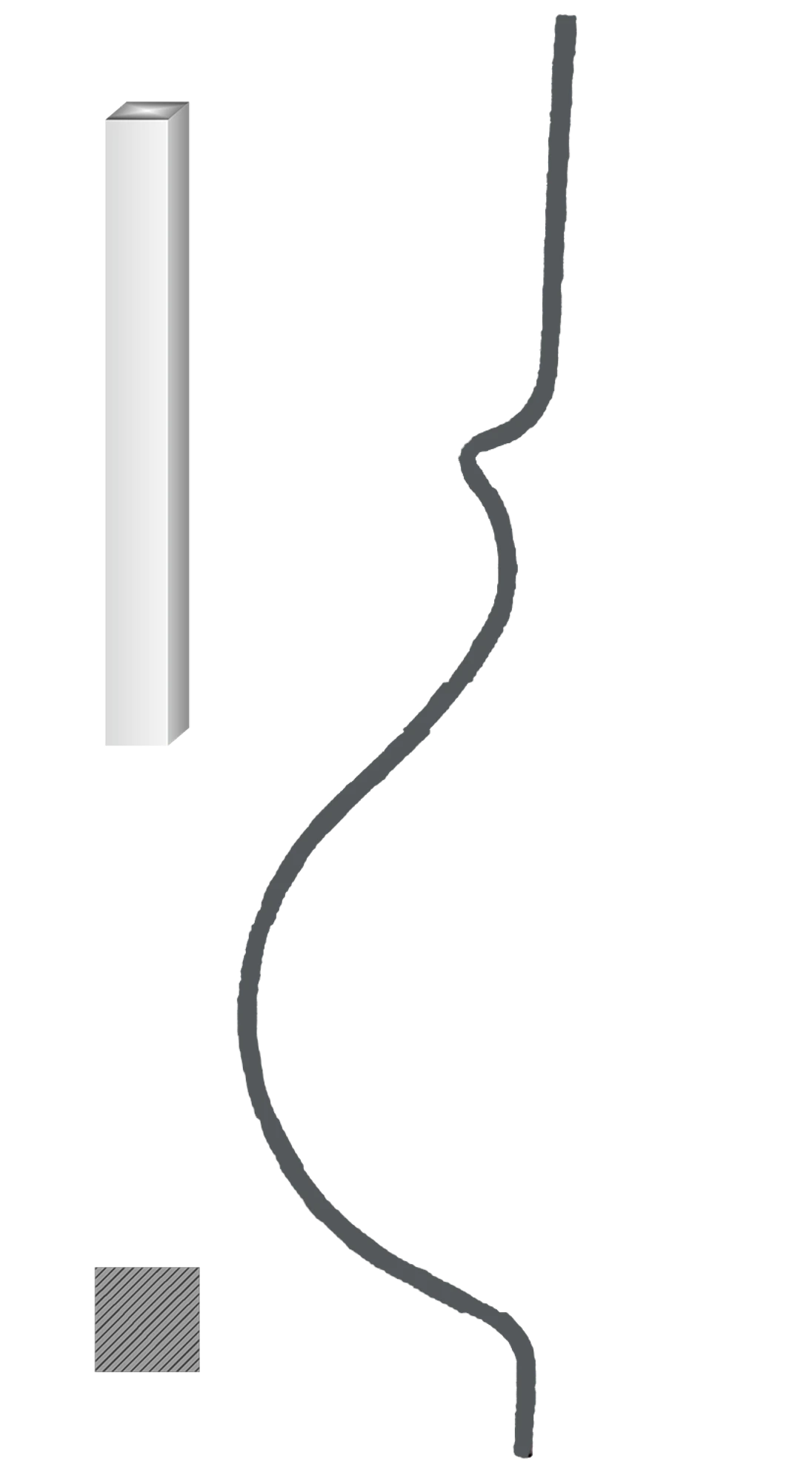 Tyč 12 x 12 mm, 1000 x 210 mm