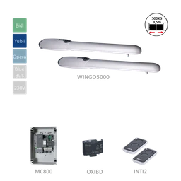 WINGO5000 kit pohonů pro křídlovou bránu do 3,5 m / křídlo s MC800 a 2x INTI2