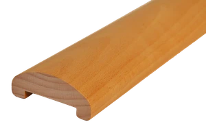 drevený profil ø 65 x 25 x 3000 mm, buk, brúsený bez náteru - slide 2