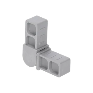 Plastová spojka - pohyblivý rohový díl pro profil 20x20x1.5mm - slide 0