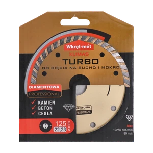 Turbo diamantový kotúč 125 x 2,3 x 22 mm - slide 2