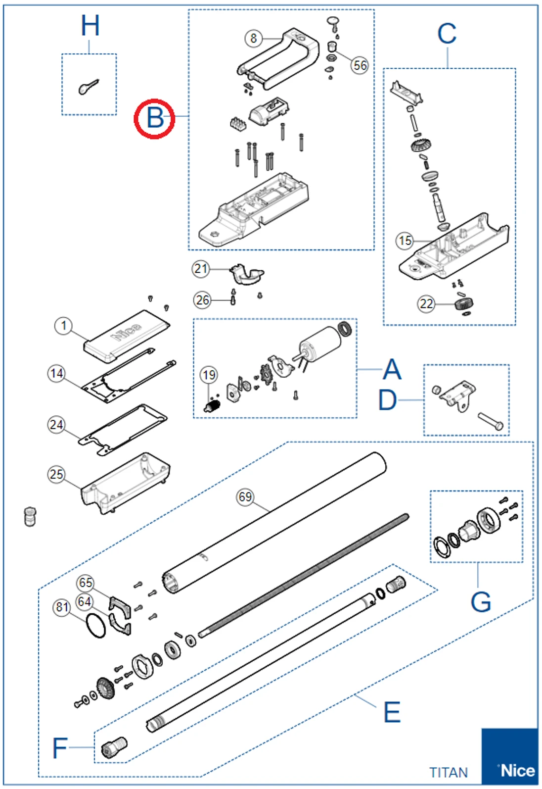 SPTTN01 kit odblokovania pre TTN3724HS/6024HS