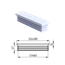 Krytka plastová 25 x 100 mm