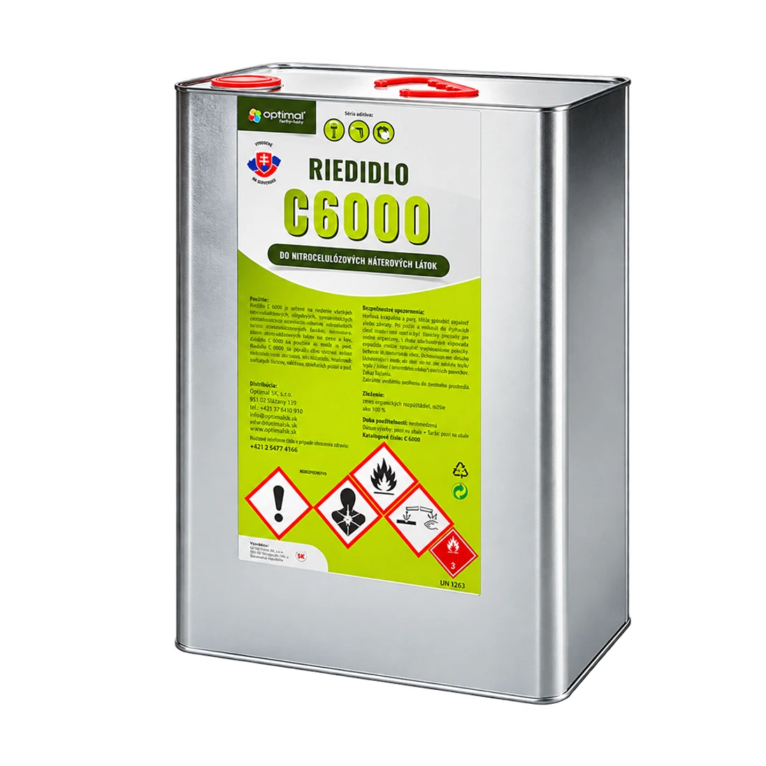 Riedidlo do náterových látok, C6000 - objem 9000 ml