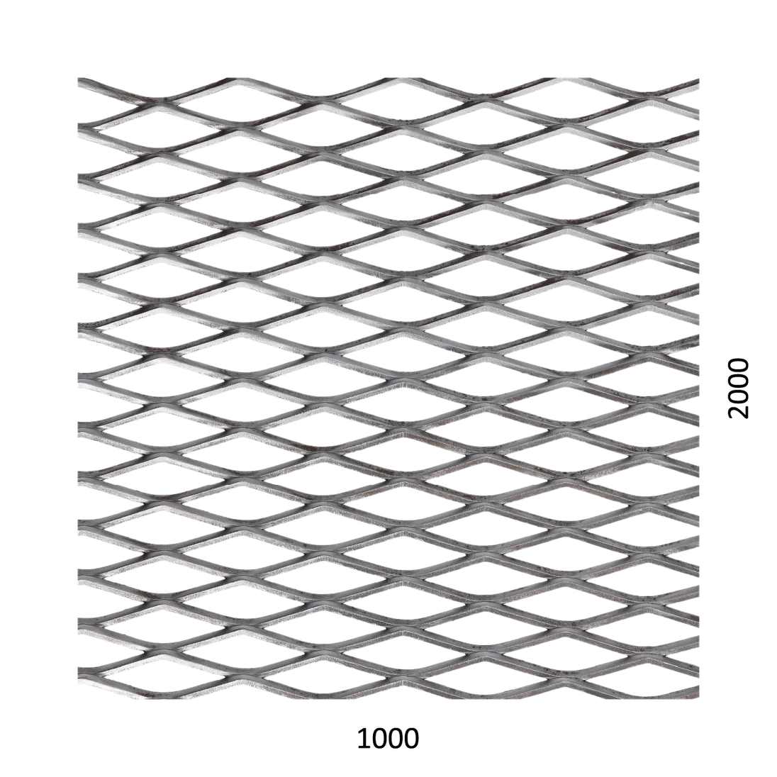 Ťahokov Fe 1000 x 2000 x 2 mm, oko 42 x 12 mm