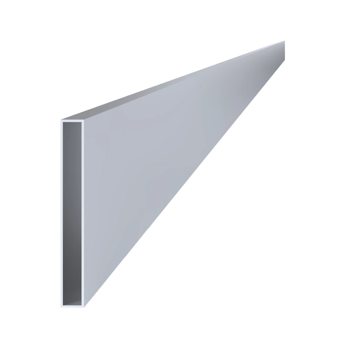 Jekl 200x20x2mm, L-6000mm, hliník bez povrchové úpravy