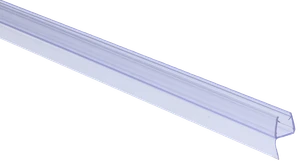 Plastové tesnenie na sklo 6 mm, L = 2200 mm - slide 0