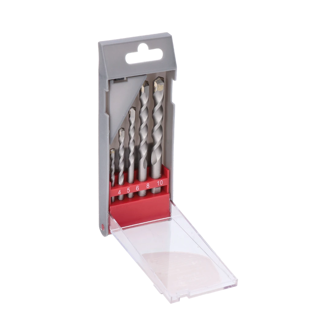 Sada vrtáků do betonu 5 dílná, balení obsahuje vrtáky: 4mm, 5mm, 6mm, 8mm a 10mm