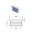 Krytka plastová 10 x 30 mm, bílá