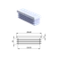 Krytka plastová 20 x 60 mm