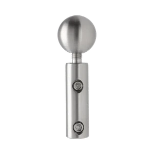 Úchyt pro nerezové lanko ø4 mm (61 mm / ø12 / 20 mm), broušená nerez K320 / AISI304 - slide 0