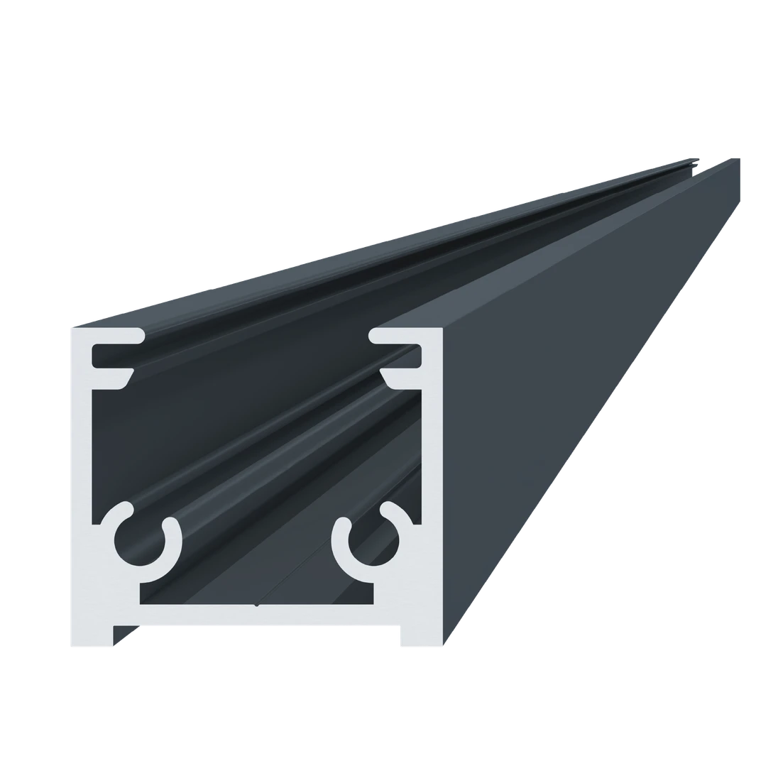 Montážny profil 35 x 30 x 6000 mm, štruktúra RAL 7016