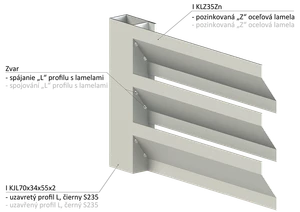 Z-profil lamela 20 x 40 x 20 x 1,5 x 2000 mm, pozink - slide 4