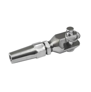 Úchyt pro nerezové lanko ø 4 mm, broušená nerez AISI 304 - slide 0