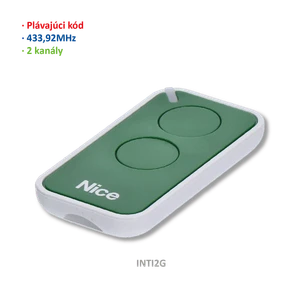 Vysielač ERA 2-kanálový, 433 MHz, plávajúci kód, zelený - slide 0