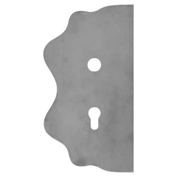 Štít 250 x 135 x 3 mm, rozteč 72 mm, hladký, obojstranný