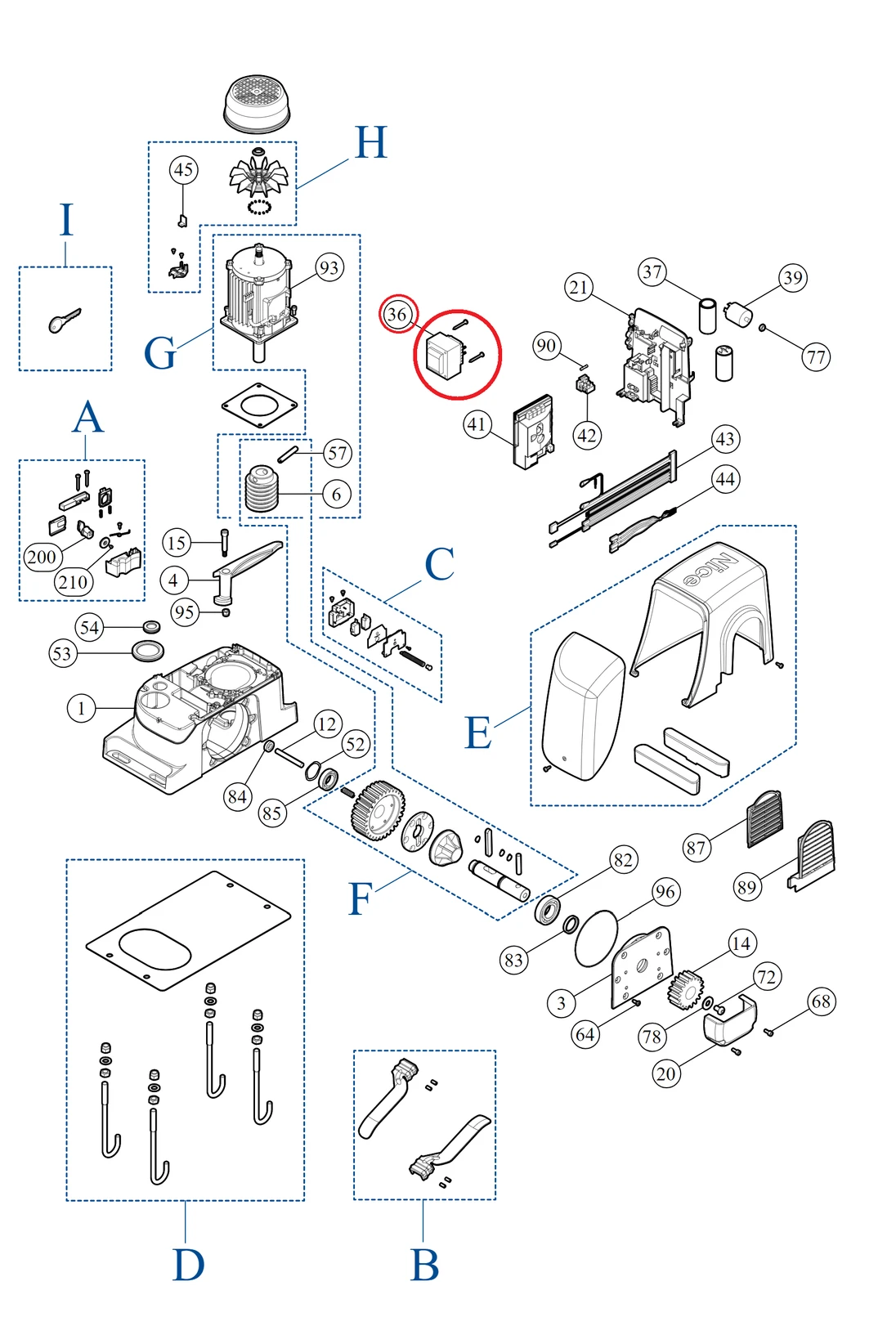 TRA197A00 transformátor pre RUN1800/2500