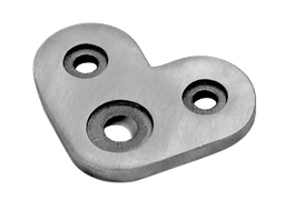 Nadpájacia platňa plochá (uhol 90°), brúsená nerez AISI 304