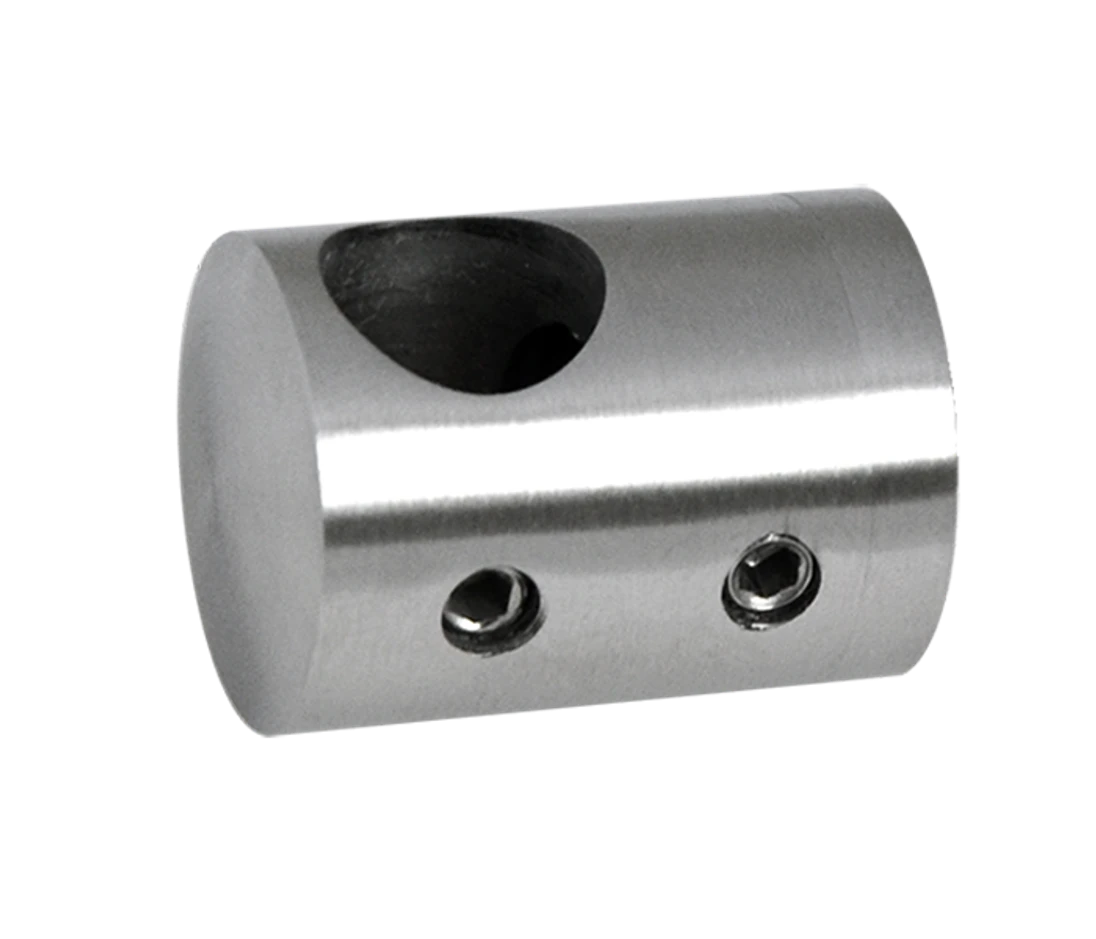 Držiak tyče ø 12 mm (P) plochý, brúsená nerez AISI 304