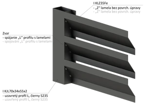 Z-profil lamela 20 x 40 x 20 x 1,5 x 2000 mm, bez úpravy - slide 4