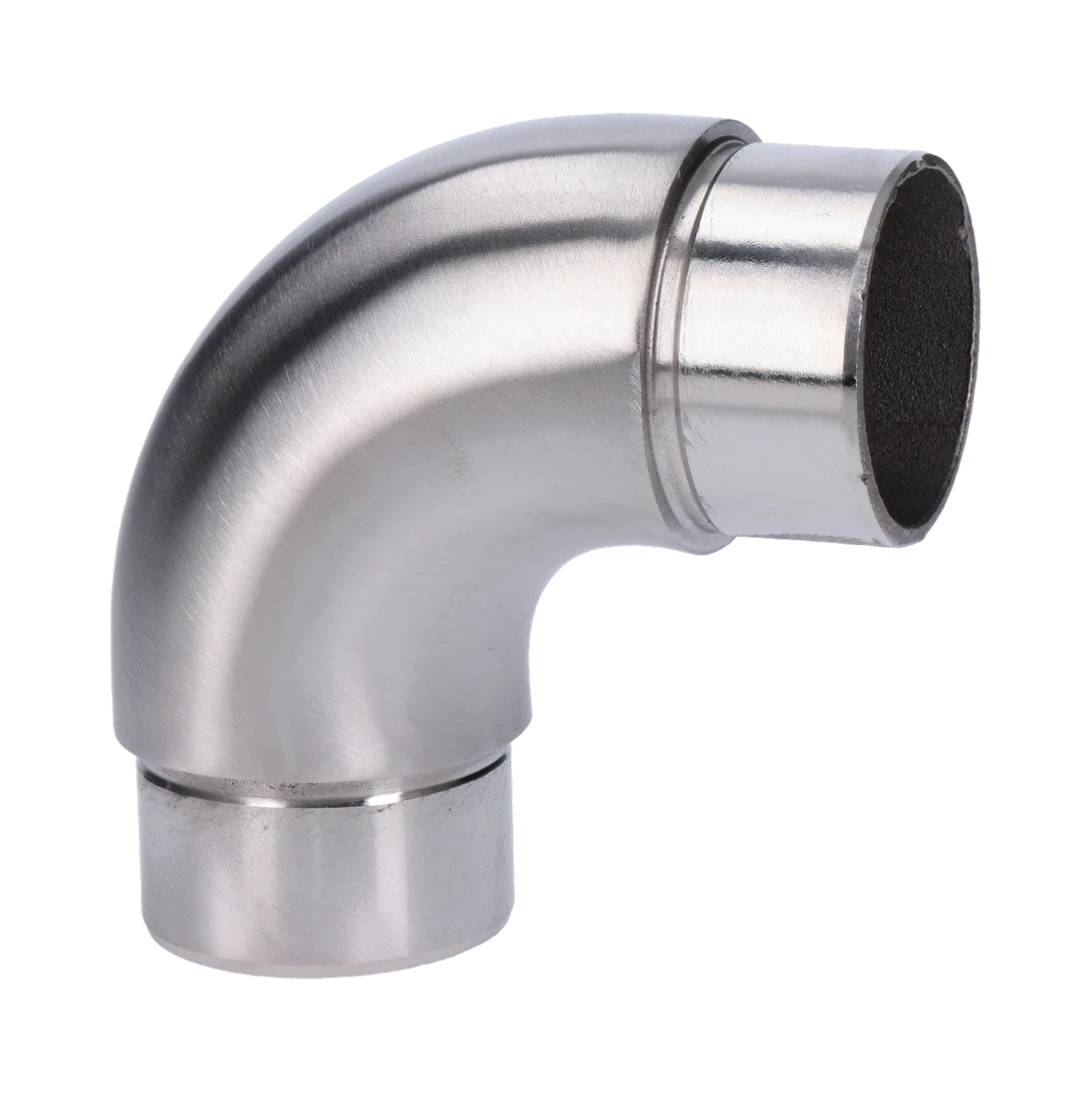 Spojka 90° na trubku ø 42,4 mm, brúsená nerez AISI 304