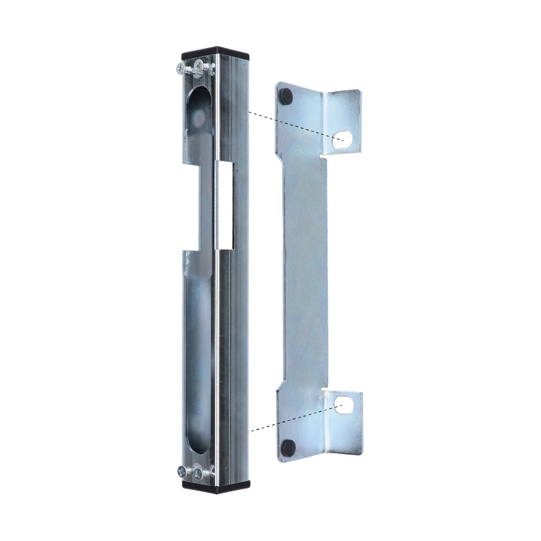 Dorazová kazeta pravá/levá pro elektrozámek (260x30x30 mm), pozinkovaná