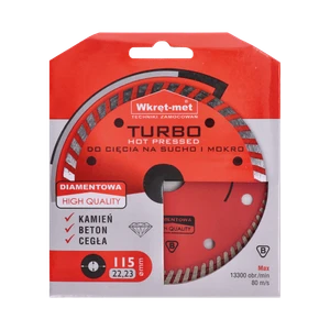 Turbo diamantový kotúč lisovaný za tepla 115 x 2,2 x 22 mm - slide 2