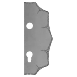 Štít 230 x 93 x 3 mm s otvormi, rozteč 90 mm, pravý