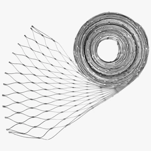 Lanková sieť, 1 x 10 m, oko 60 x 104 mm, ø 1,5 mm, AISI 316 - slide 1