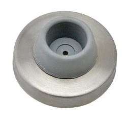 Doraz dverí s gumou ø 57 mm, brúsená nerez AISI 304