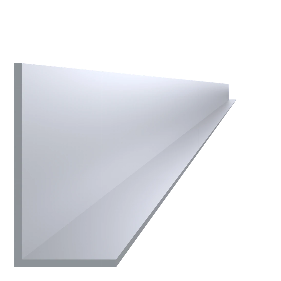 L profil 80 x 40 x 3 x 6000 mm, Al, bez povrchové úpravy