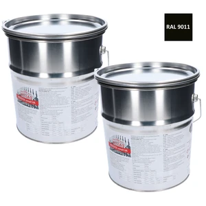 REZISTOL EMAIL farba na zinok čierna RAL 9011-polomat, 20 kg - slide 0