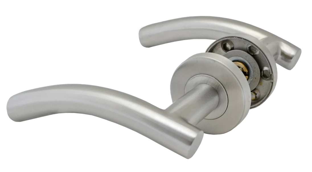 Klika bez dolní rozety, broušená nerez AISI304