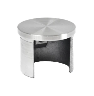 Ukončenie ø 42,4 mm, lepený spoj, brúsená nerez AISI 304 - slide 0