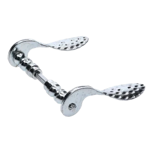 Kľučka, osadenie ø 19 mm, 85 x 125 mm, biely zinok - slide 1