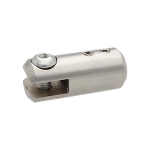 Spodek držáku madla na vypalované sloupy, brus AISI304 - slide 0