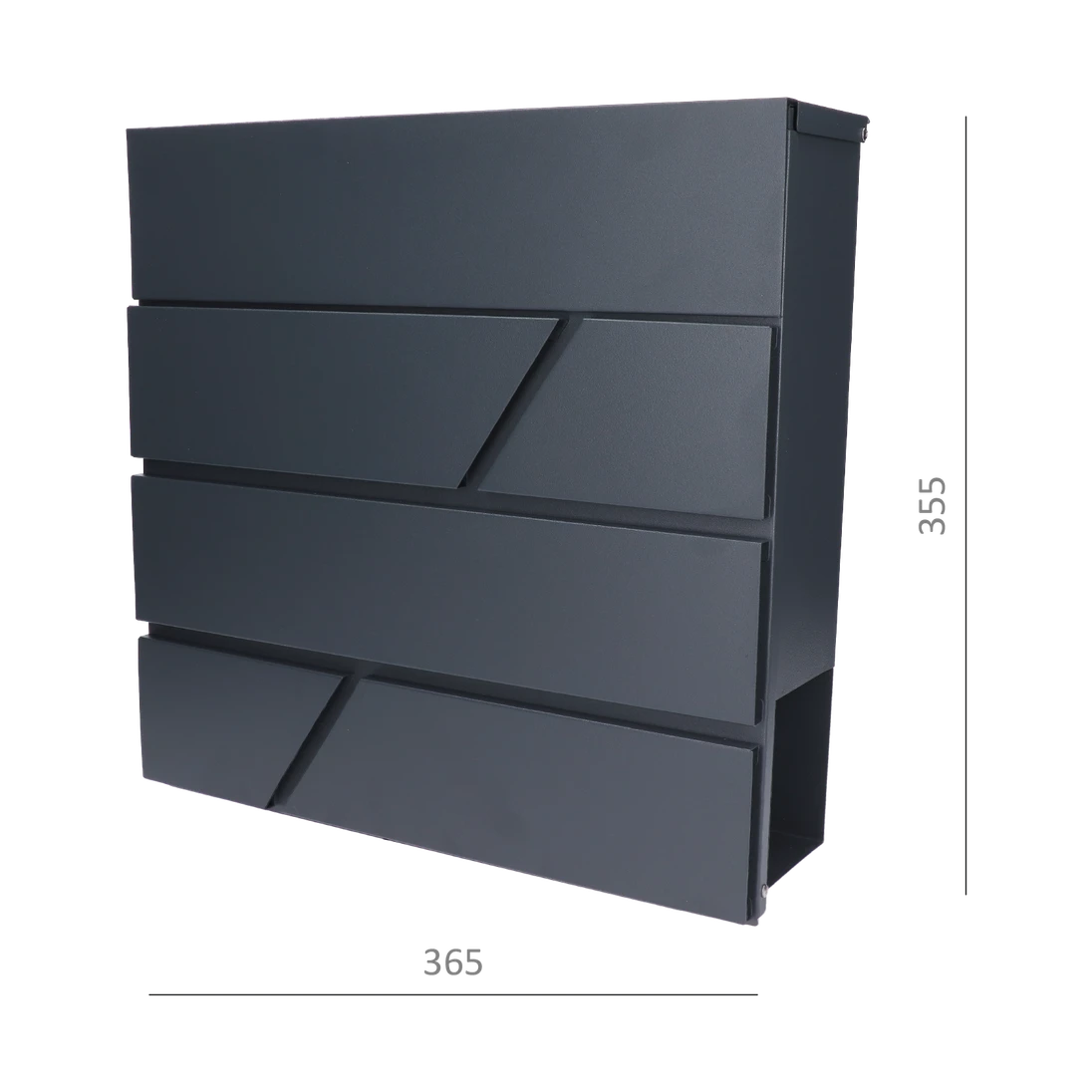 Poštovní schránka, max. A4, barva: RAL 7016