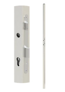 Profil 40 x 40 x 1,5 x 2000 mm, se zapuštěným zámkem, rozteč 90 mm, pozinkovaný