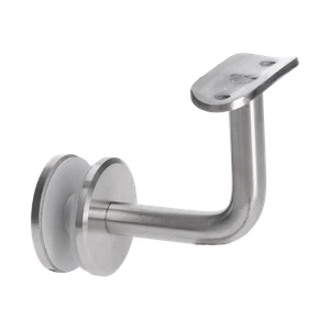 Držák madla ø 42,4 mm, sklo 6 - 16 mm, broušená AISI 304 - slide 0