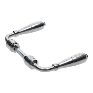 Kľučka 120 x 80 mm, osadenie ø 18 mm, zinok - slide 1